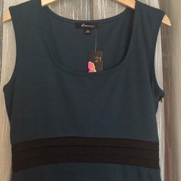 NWT Forever 21 Blue Sheath Dress - Picture 2 of 4